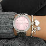 Michael Kors Darci Crystal Paved Pink Dial Ladies Watch MK3352 - Watches of Australia #2