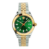 Versace Hellenyium Two-Tone Green Dial Men's Watch  VEVK00620 - Watches of Australia