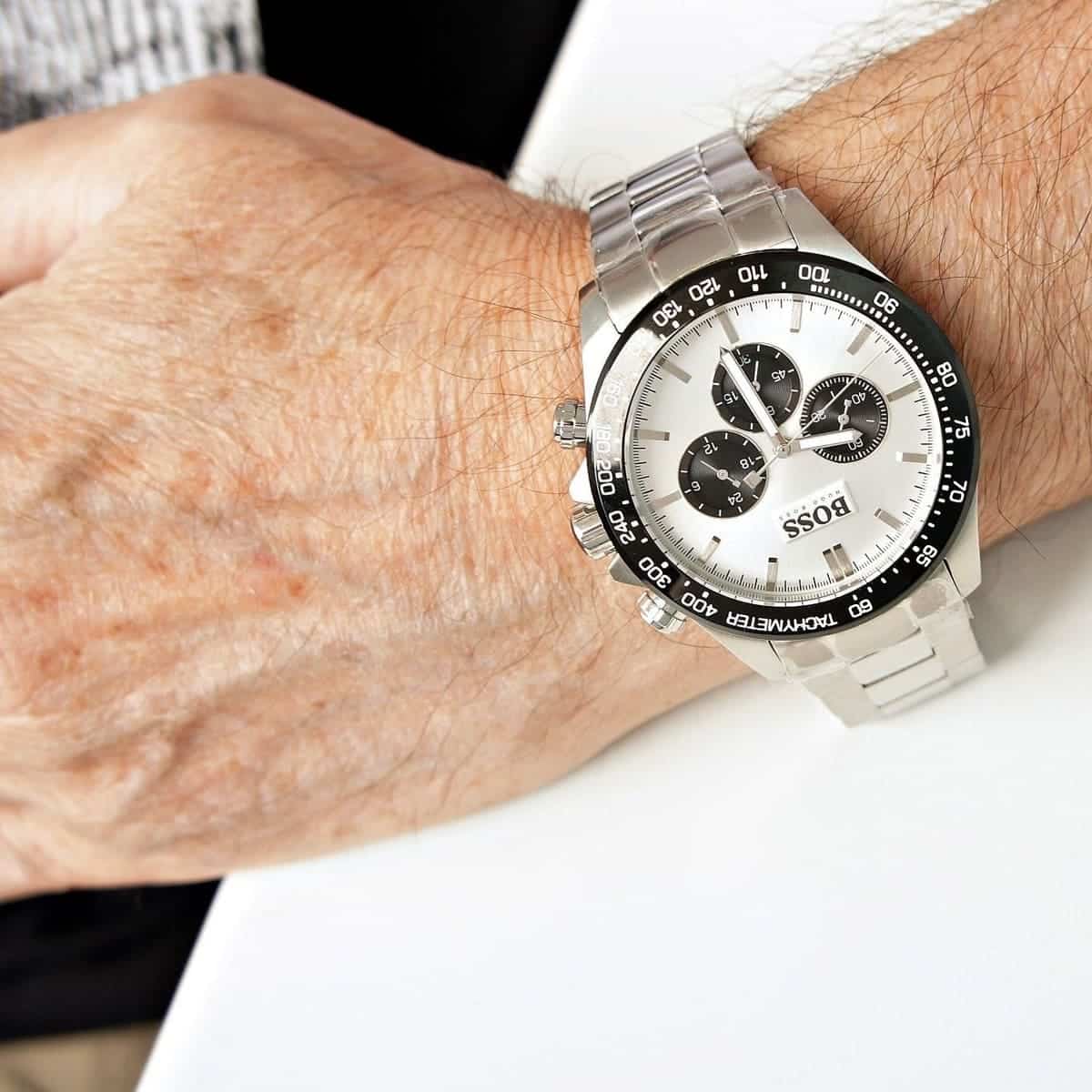 Hugo Boss Ikon Chronograph Silver Dial Silver Steel Strap Men's Watch - 1512964 1512964 - Image 6
