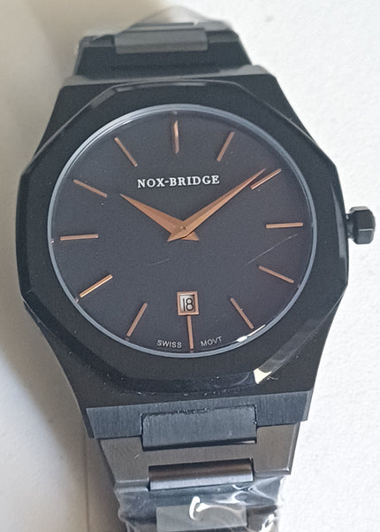 Noxbridge Revo All Black Watch ECC40B (Scratched Glass)