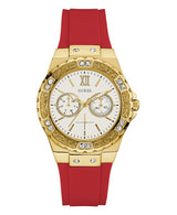 GUESS GOLD TONE CASE RED SILICONE Men's Watch  GW0431L1 - Watches of Australia