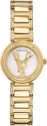 Versace Virtus Gold Mini White Dial Women's Watch  VET300221 - Watches of Australia