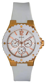 Guess Women's Overdrive Analog White Dial Women's Watch  W10614L2 - Watches of Australia