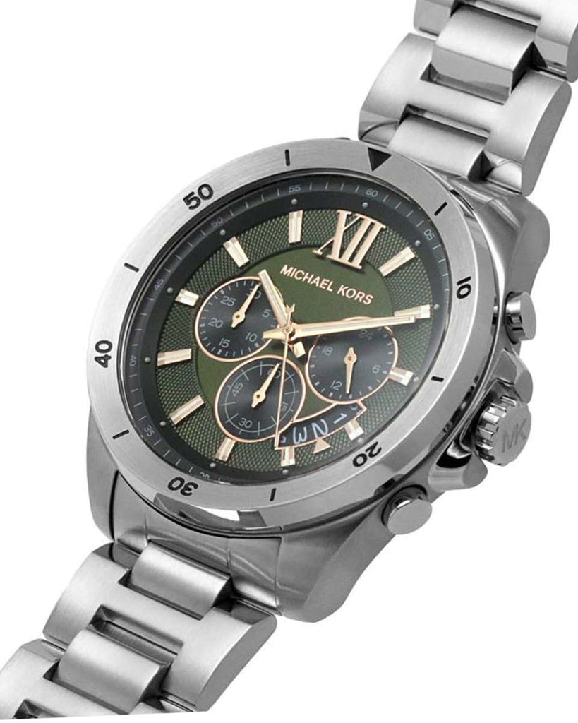 Michael Kors Oversized Brecken Silver-Tone Men's Watch - MK8984