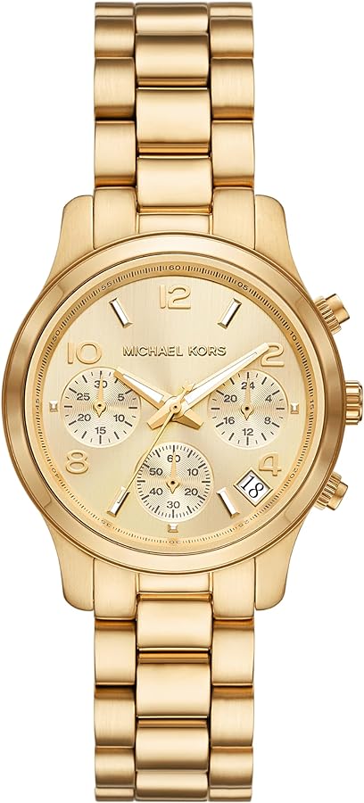 Michael Kors Mini Runway Chronograph Gold Women's Watch - MK7326