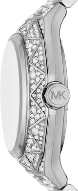 Michael Kors Raquel Three-Hand Crystals Silver Dial Silver Steel Strap Watch For Women - MK7365LE mk7365LE - Image 2