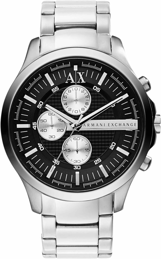 Armani Exchange Hampton Chronograph Black Dial Men's Watch - AX2152