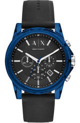 Armani Exchange Outerbanks Blue Silicon Strap Men's Watch AX1339 - Watches of Australia