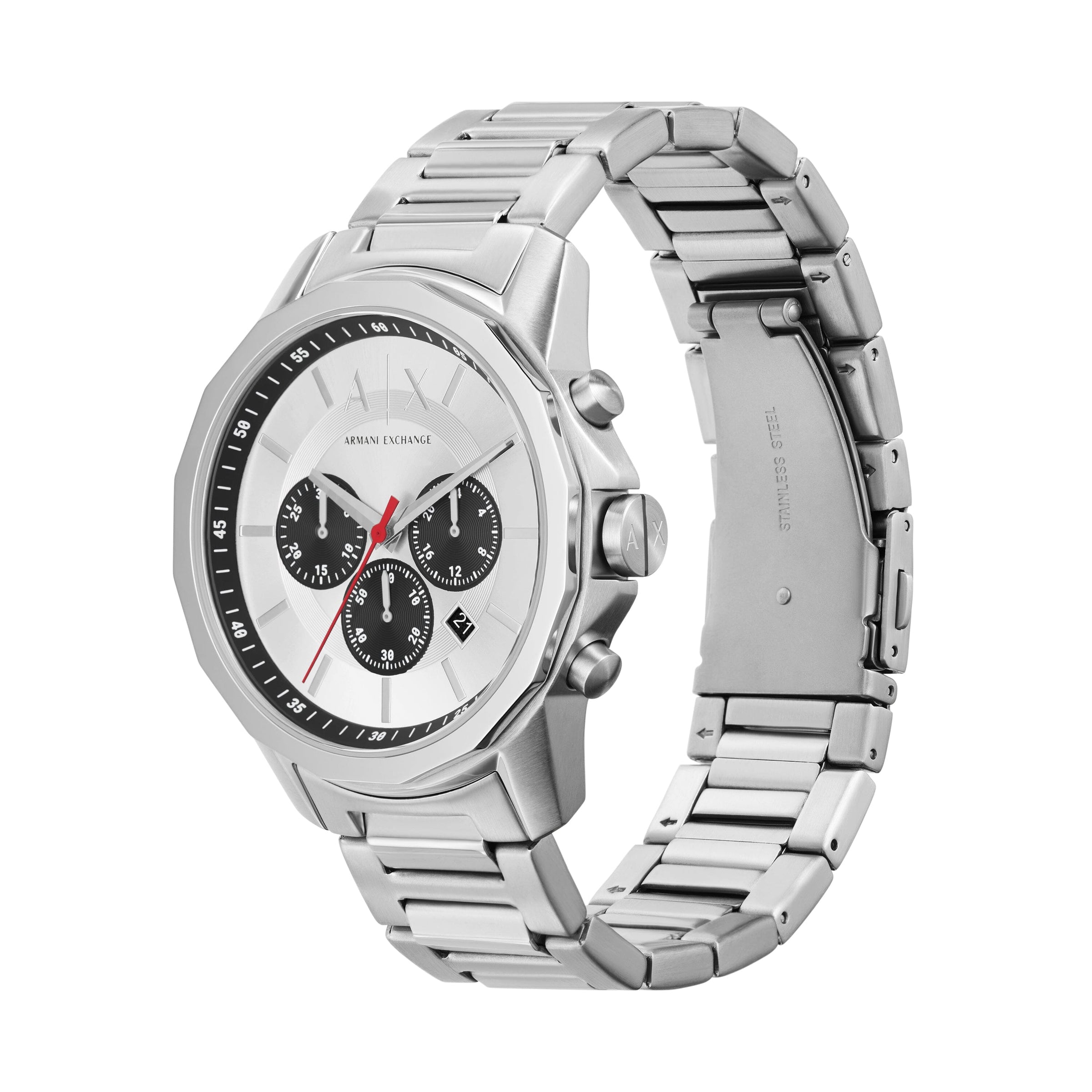 Armani Exchange Banks Chronograph Silver Men's Watch - AX1742