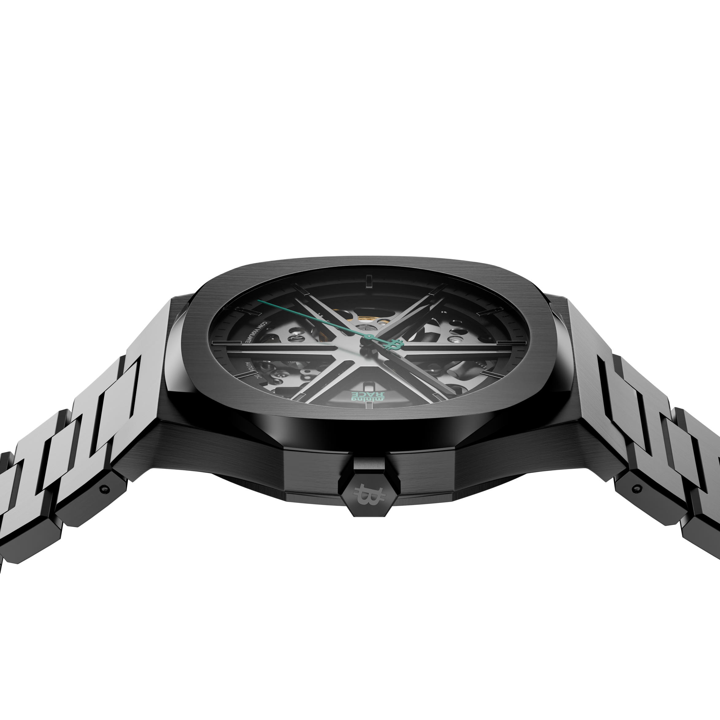 Mining Race Coin Vigilante Black RACERS Automatic Watch