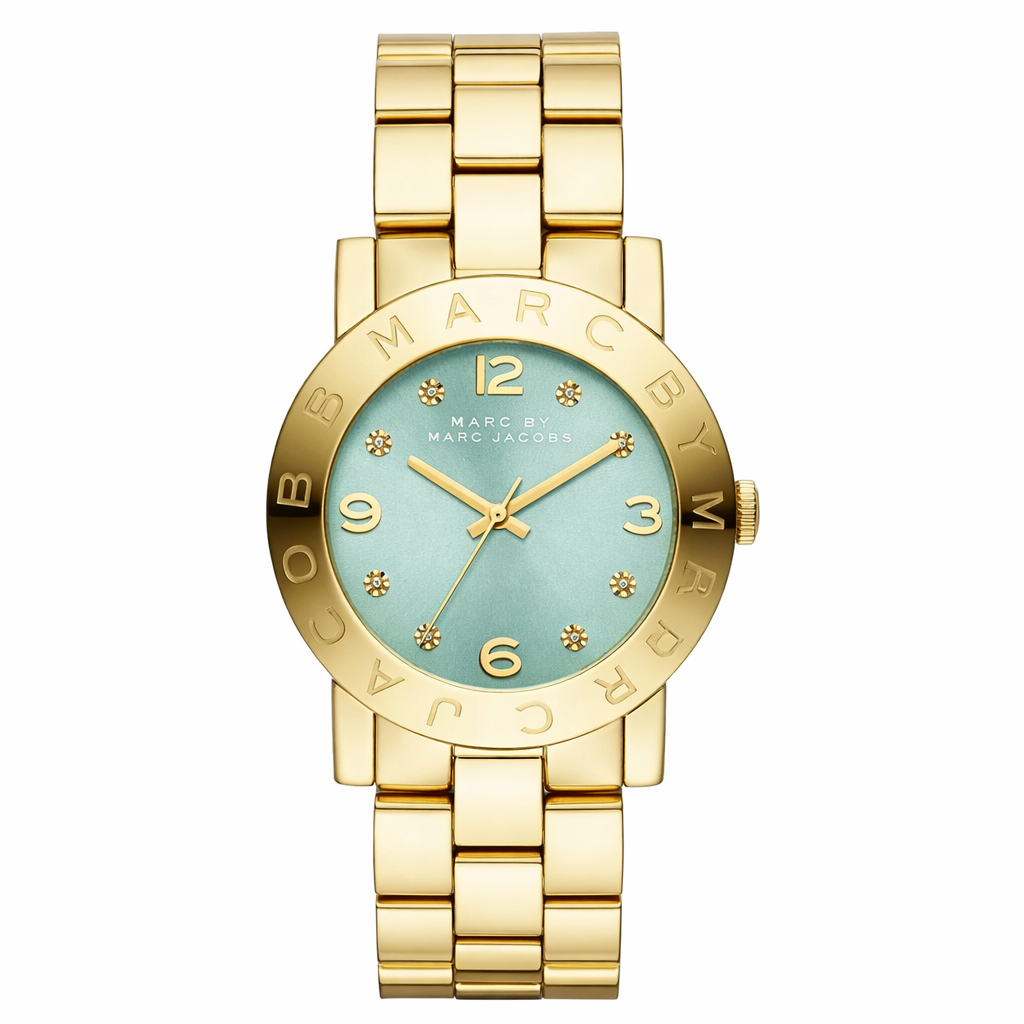 Marc By Marc Jacobs Amy Blue Gold Tone Watch MBM3301