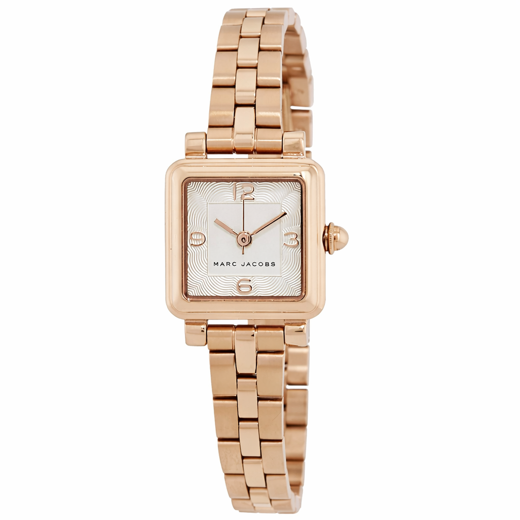 Marc Jacobs Vic Silver Dial Rose Gold Tone Watch MJ3530