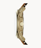 Fossil Grant Blue Dial Men's Chronograph Leather Watch FS5268