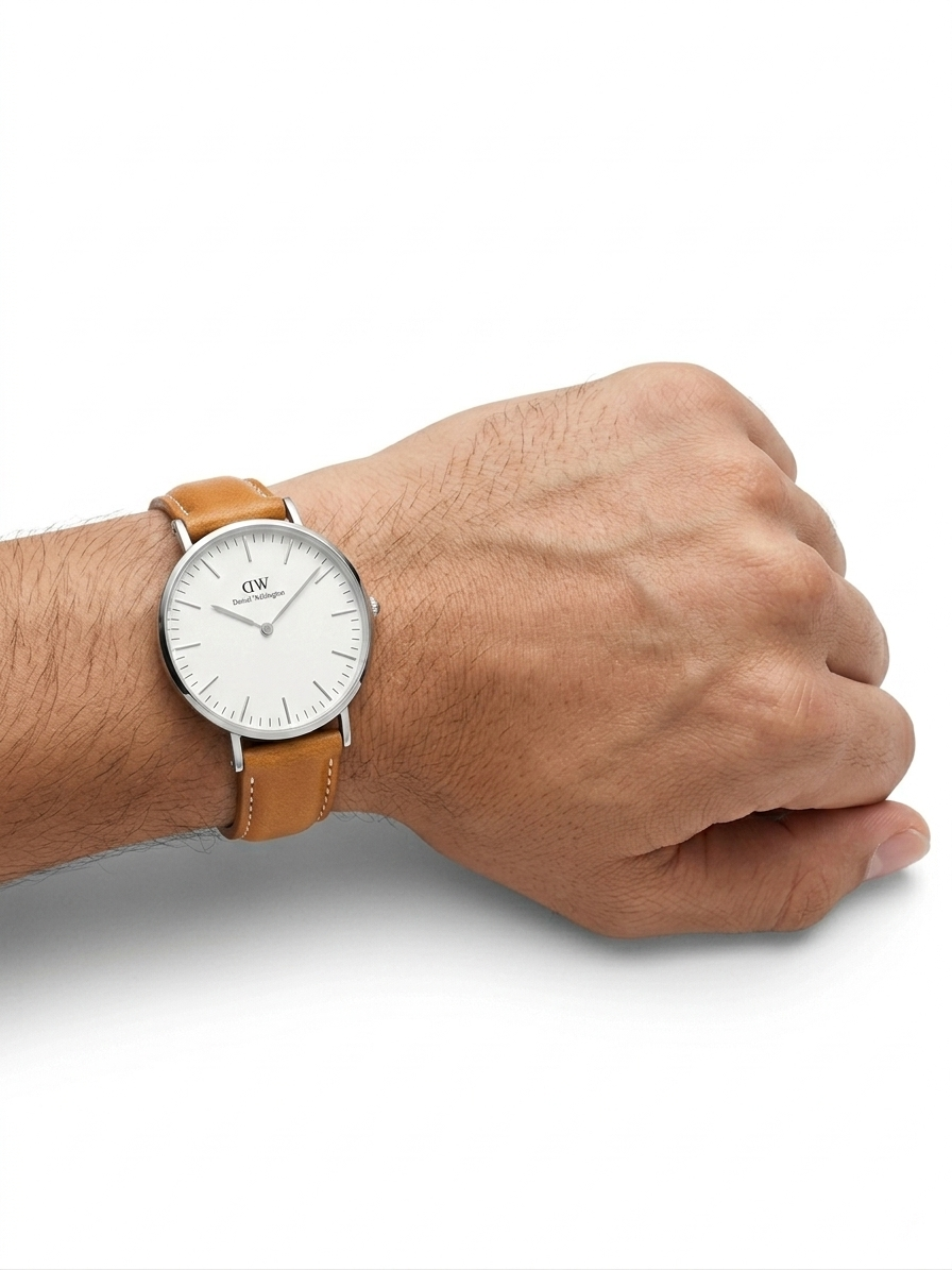 Daniel Wellington Classic Durham 36mm Women's Silver Watch DW00100112