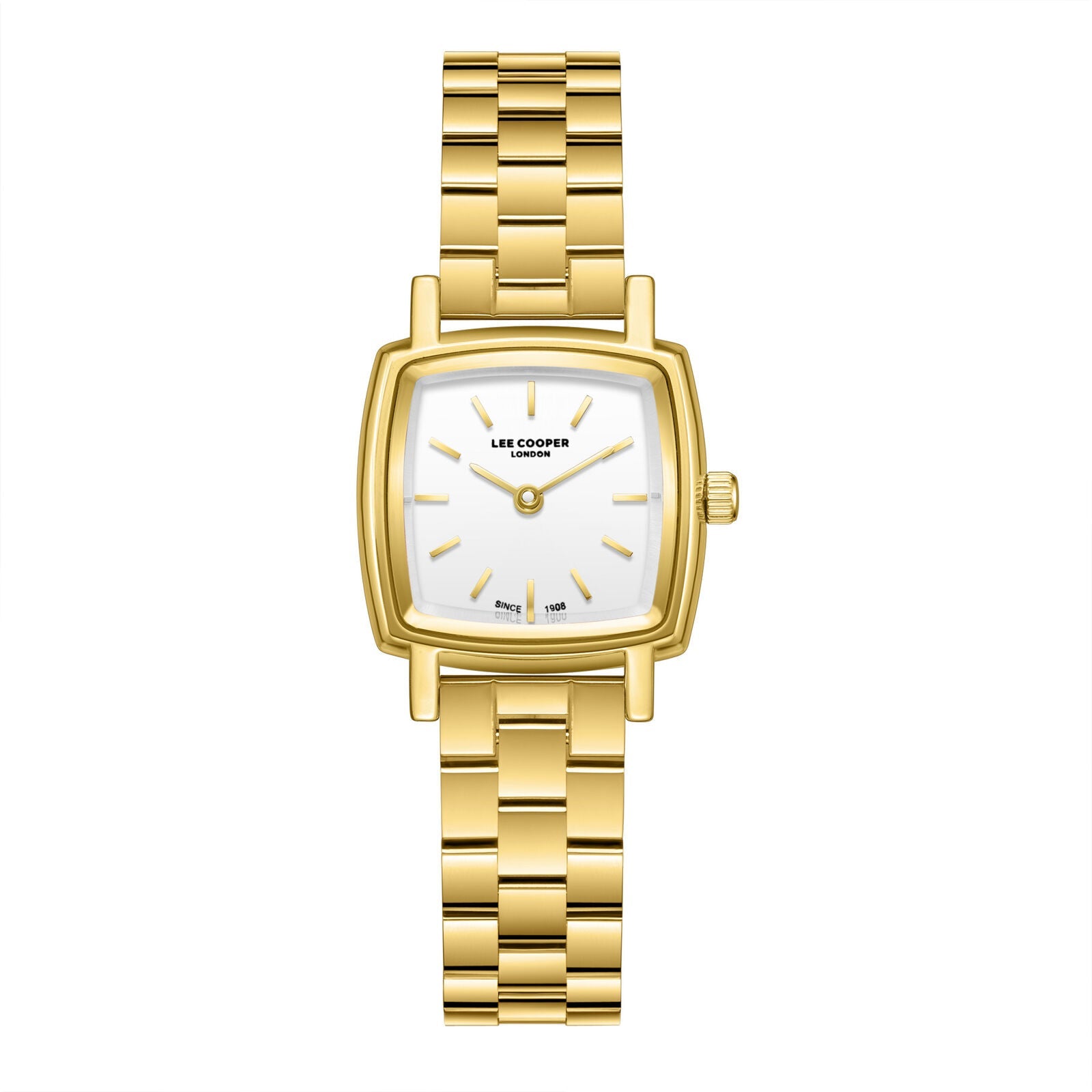 Lee Cooper Elegance Silver Dial Gold Watch - LC08283.130
