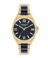 Lee Cooper Women's 34 MM Gold Analog Navy Blue Dial Watch – LC07873.270