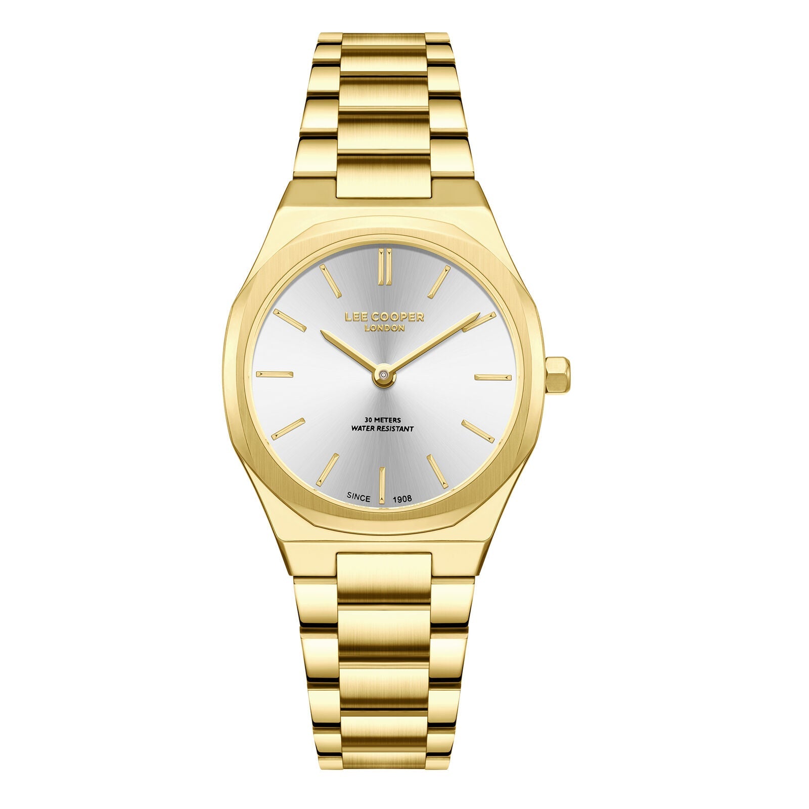 Lee Cooper Arlène Silver Dial Gold Watch - LC08276.130