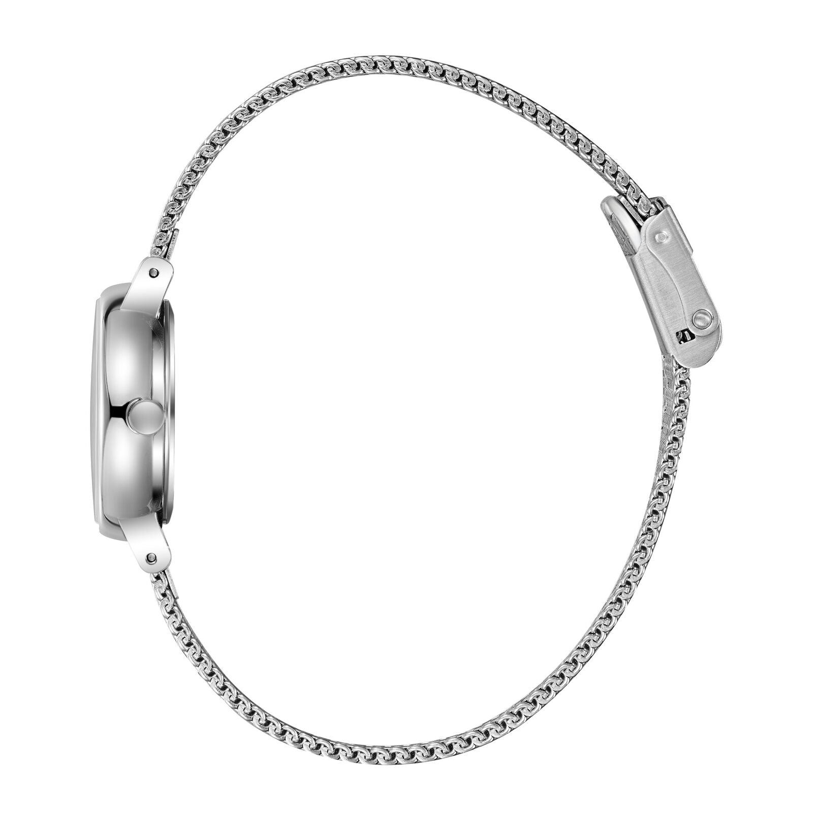 Lee Cooper Louna Silver Dial and Mesh Strap Watch - LC08292.330