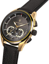 Maserati Black Leather Men's Watch R8871612033 - Watches of Australia #5