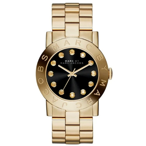 Marc By Marc Jacobs Amy Glitz Black Dial Steel Ladies Watch - MBM3334