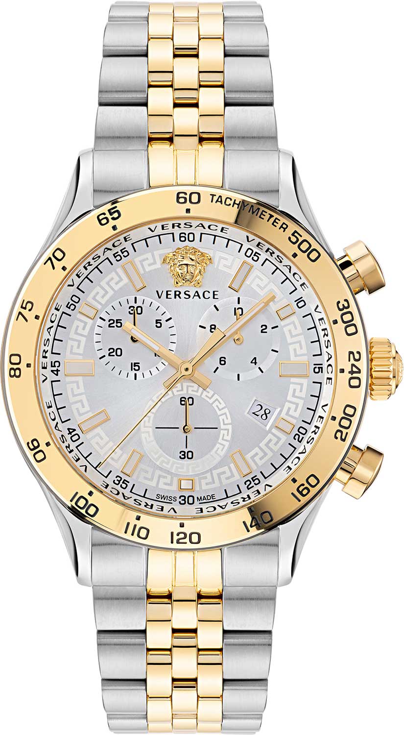 Versace Chronograph Quartz Silver Dial Men's Watch VE2U00422