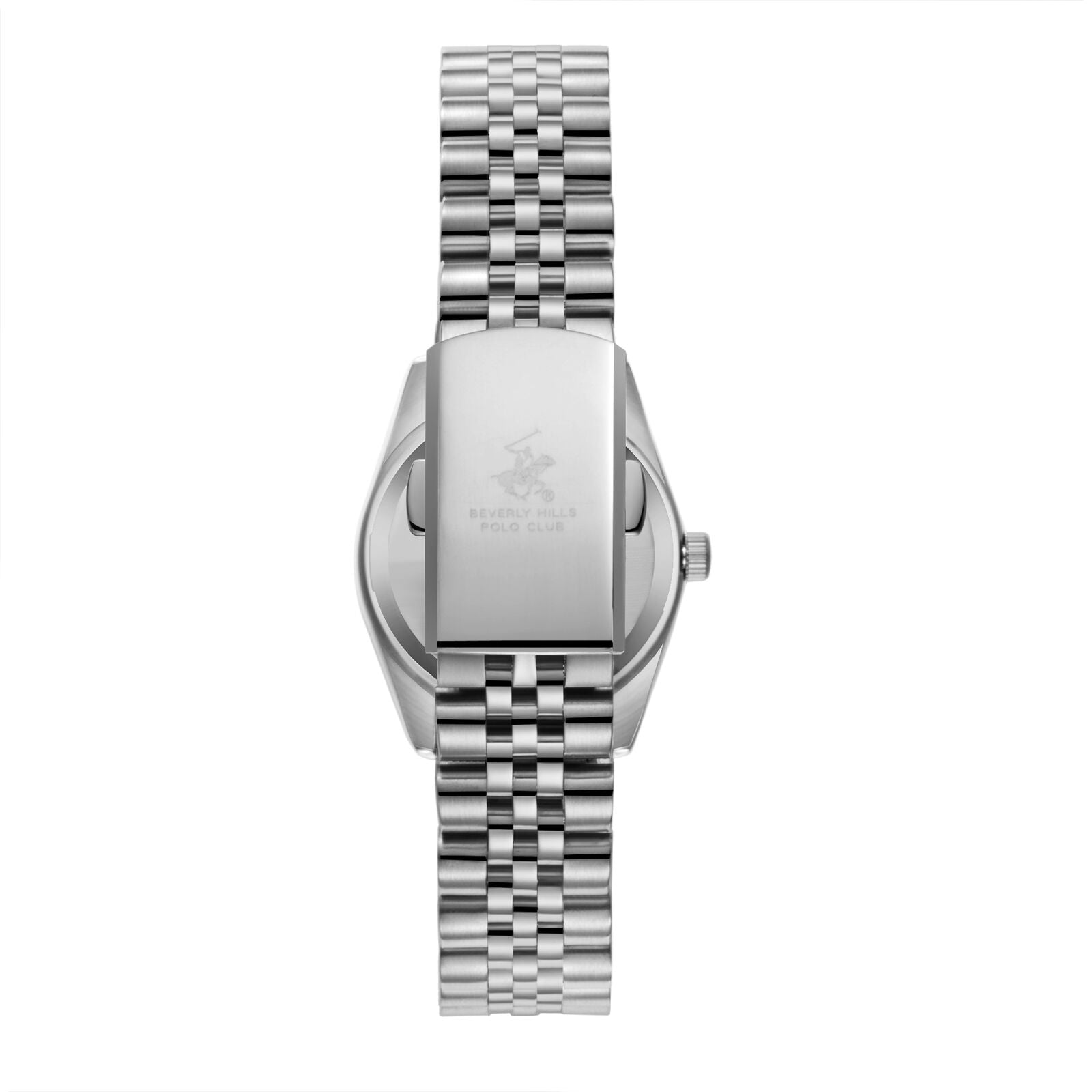 Beverly Hills Polo Club All Silver Diamond Date Watch BP3654X.320