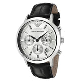 Emporio Armani Classic Chronograph Silver Dial Men's Watch AR2432 - Watches of Australia
