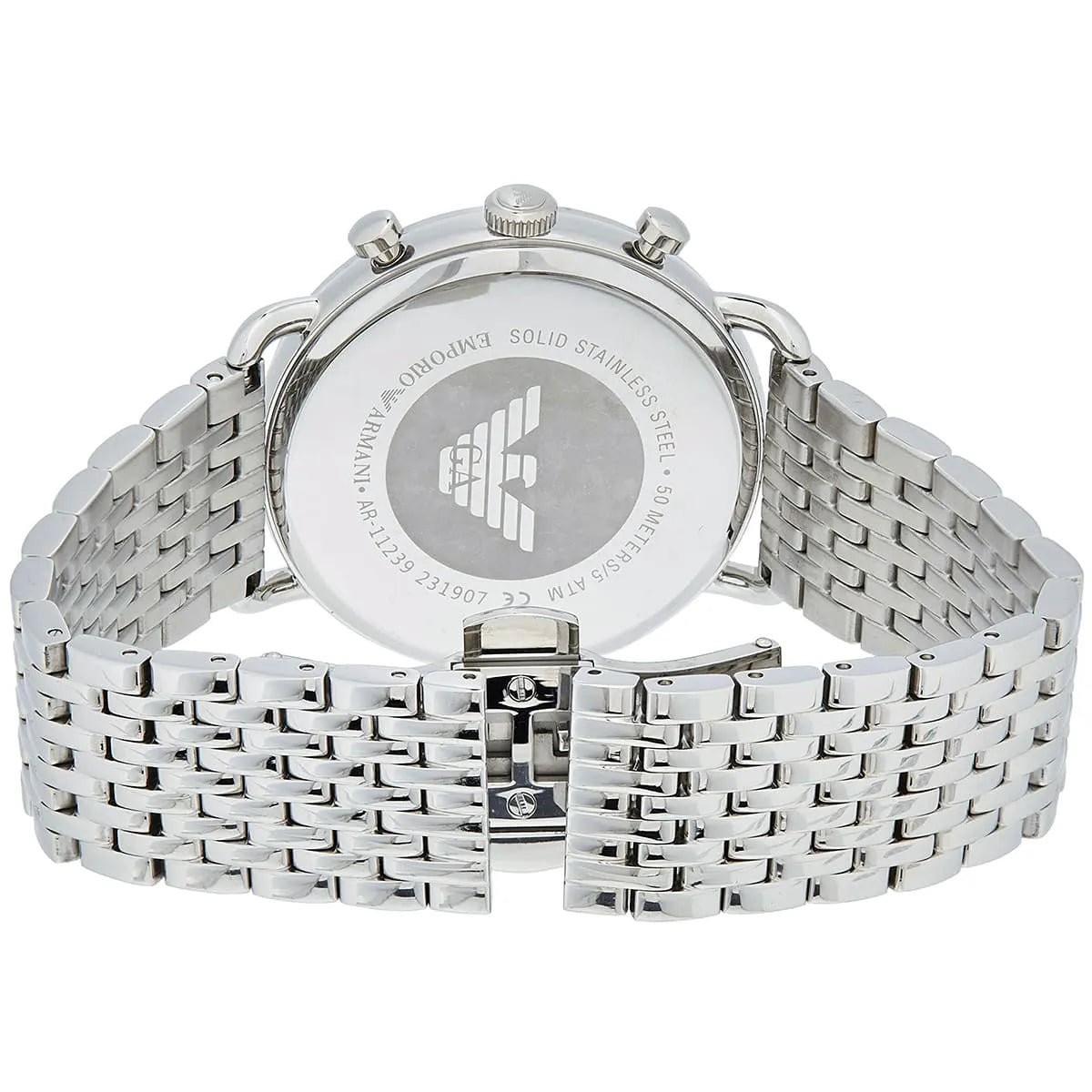 Emporio Armani Aviator Chronograph Beige Dial Men's Watch - AR11239