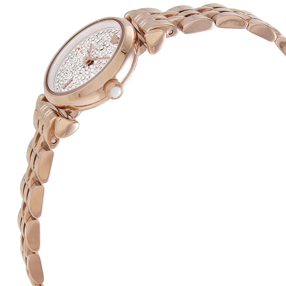 Emporio Armani Gianni T-Bar Quartz Rose Gold Women's Watch - AR11266