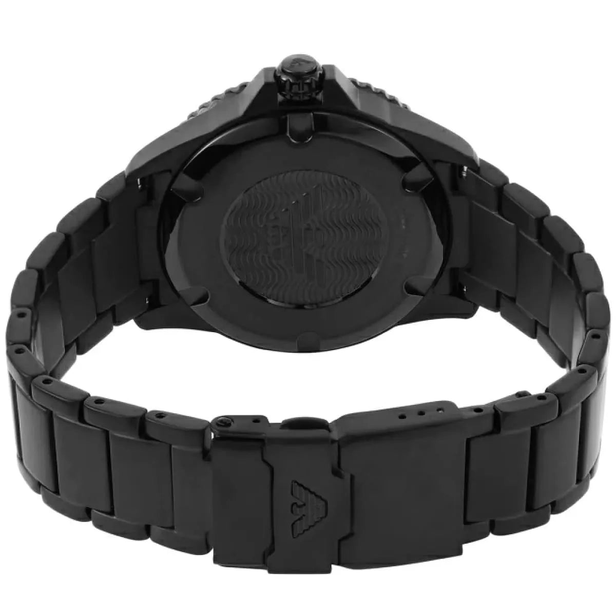 Watch Diver Diver Grey Sunray date window Dial Black PVD Men's Watch - AR11398