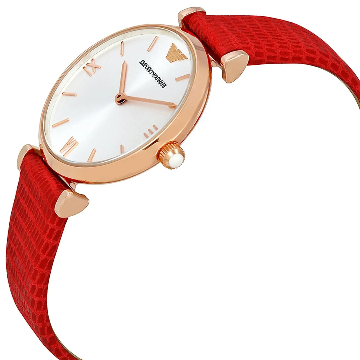 Emporio Armani Gianni T-Bar Rose Gold Women's Watch - AR1876