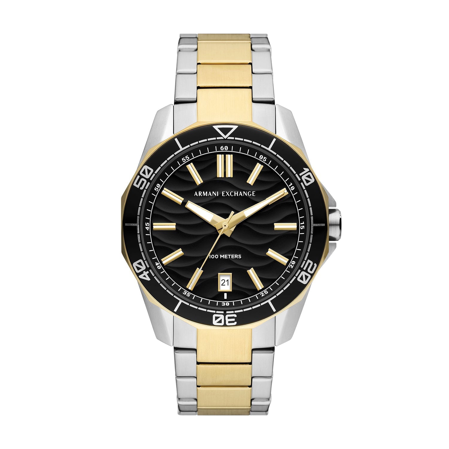 Armani Exchange Spencer Three-Hand Date Two-Tone Men's Watch - AX1956