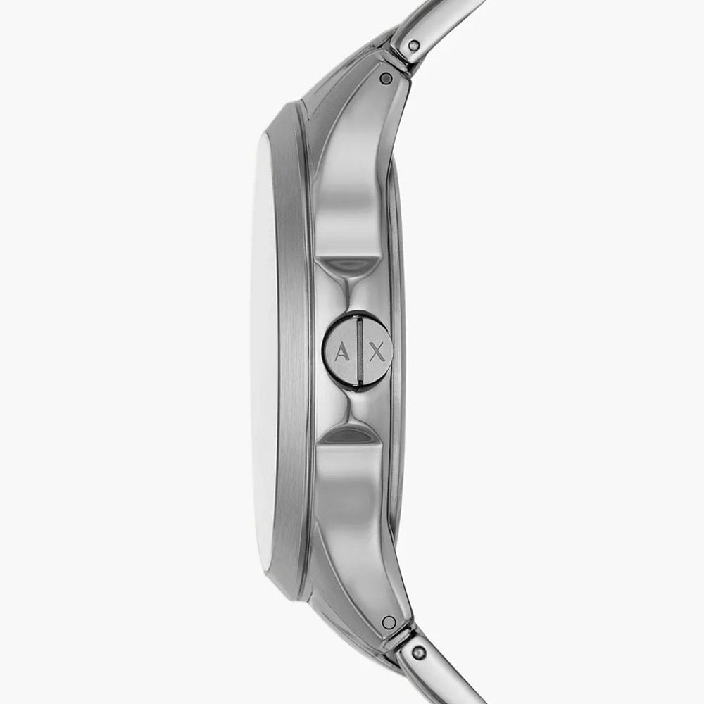 Armani Exchange Hampton Blue Dial Date Silver Watch - AX2451
