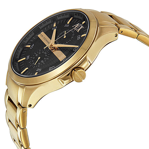Armani Exchange Black Dial Gold PVD Men's Watch AX2122 - The Watches Men & CO #2
