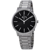 Armani Exchange Cayde Black Dial Silver Watch - AX2700