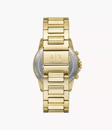 Armani Exchange Banks Chronograph Gold-Tone Green Dial Men's Watch - AX1746