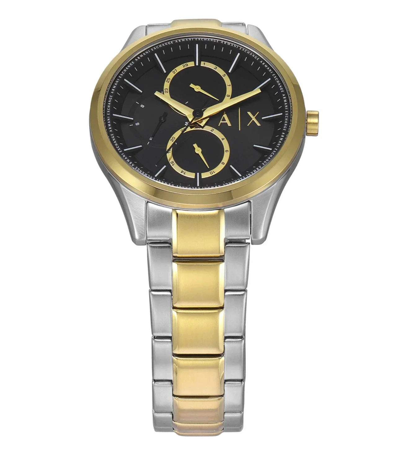 Armani Exchange Dante Multifunction Black Dial Two-Tone Watch - AX1865