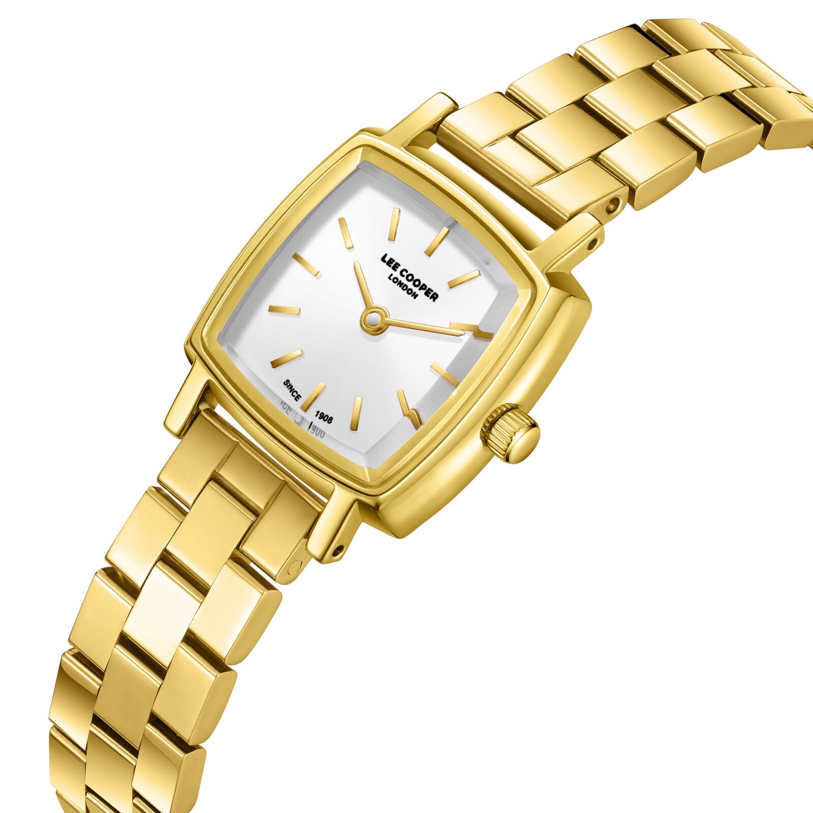 Lee Cooper Elegance Silver Dial Gold Watch - LC08283.130