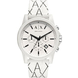 Armani Exchange Outer Banks Chronograph All White Watch - AX1340