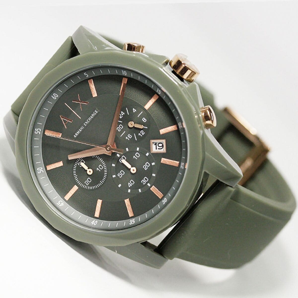 Armani Exchange Outer Banks Chronograph Light Green Watch - AX1341