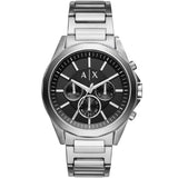Armani Exchange Drexler Chronograph Black Dial Silver Watch - AX2600