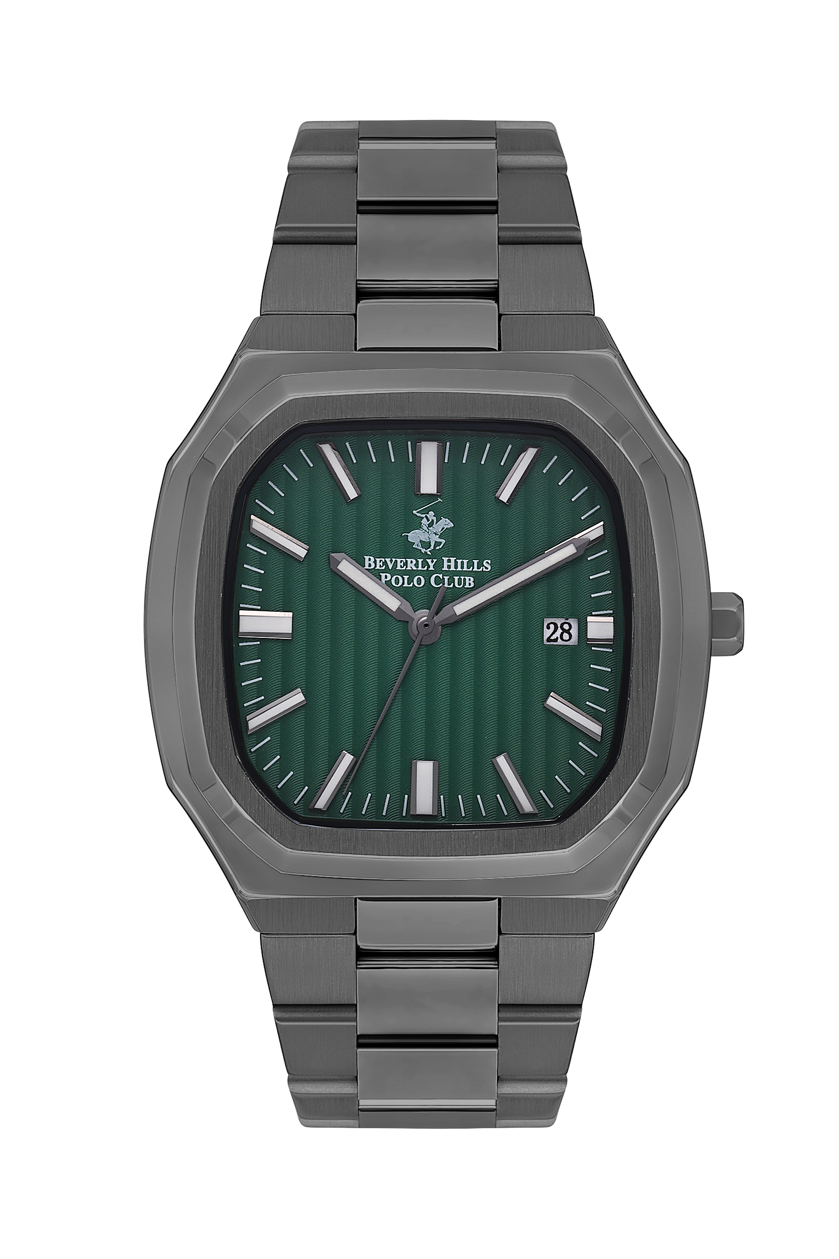 Beverly Hills Polo Club All Black Green Dial Date Watch – BP3547X.070