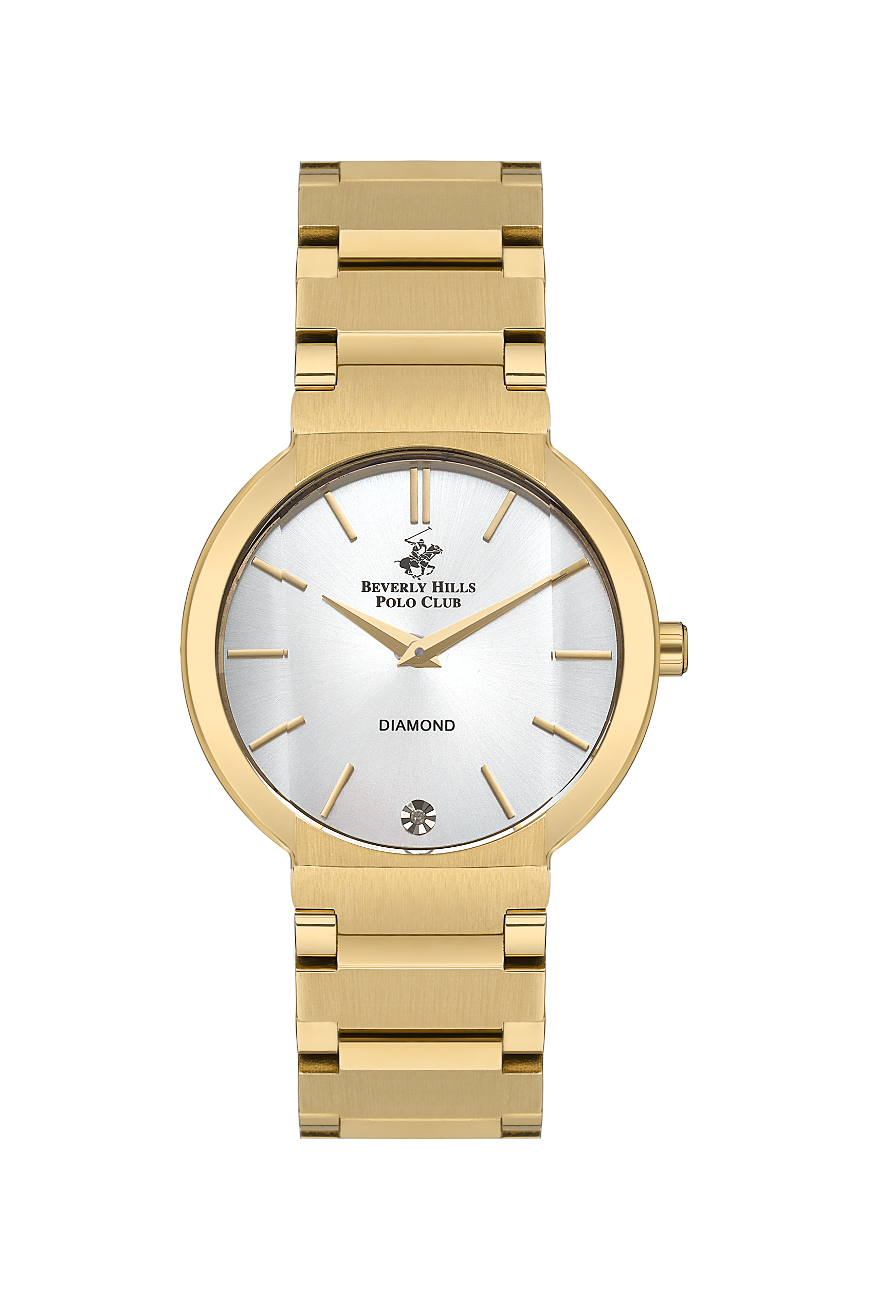 Beverly Hills Polo Club All Gold White Dial Diamond Watch – BP3568X.120