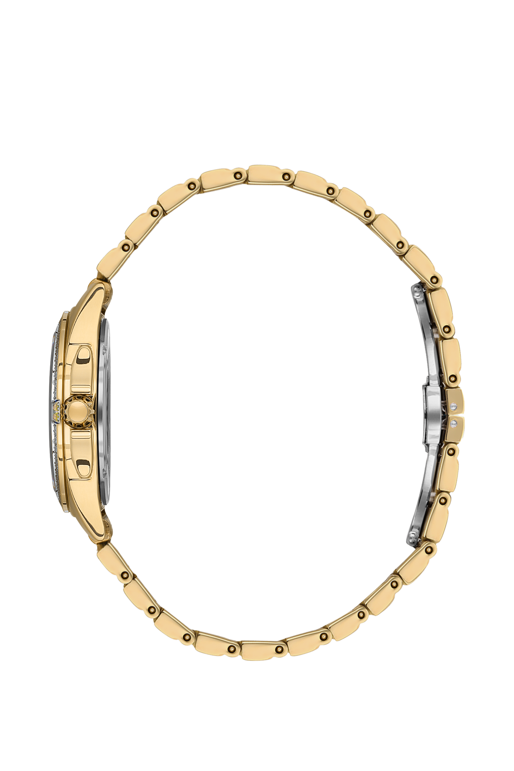Beverly Hills Polo Club Mother Pearl Gold Diamond Watch – BP3587C.120
