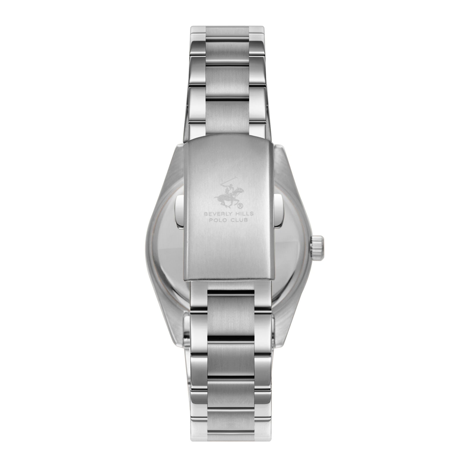 Beverly Hills Polo Club BP3709X.381 watch caseback showing engraved logo