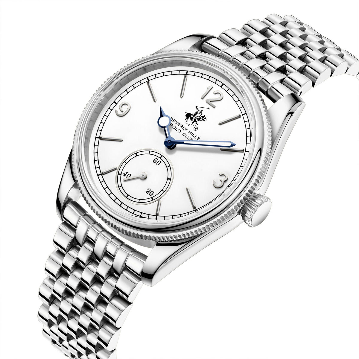 Beverly Hills Polo Club White Dial Silver Watch BP3890X.330