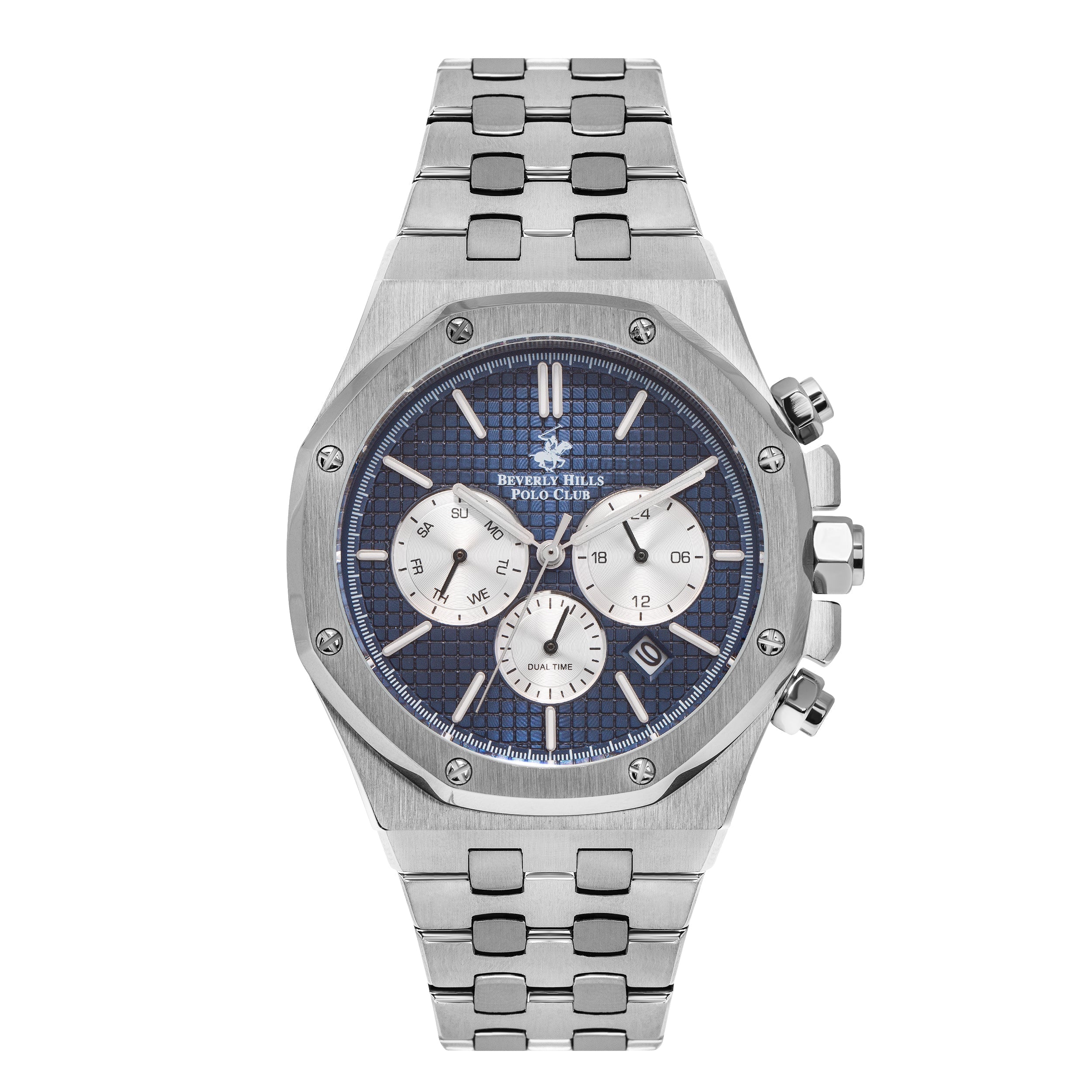 Beverly Hills Polo Club Multifunction Blue Dial Date Watch – BP3051X.390