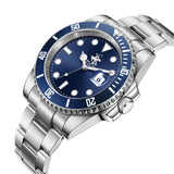 Beverly Hills Polo Club Metallic Stainless Steel Men's Watch - BP3791X.390