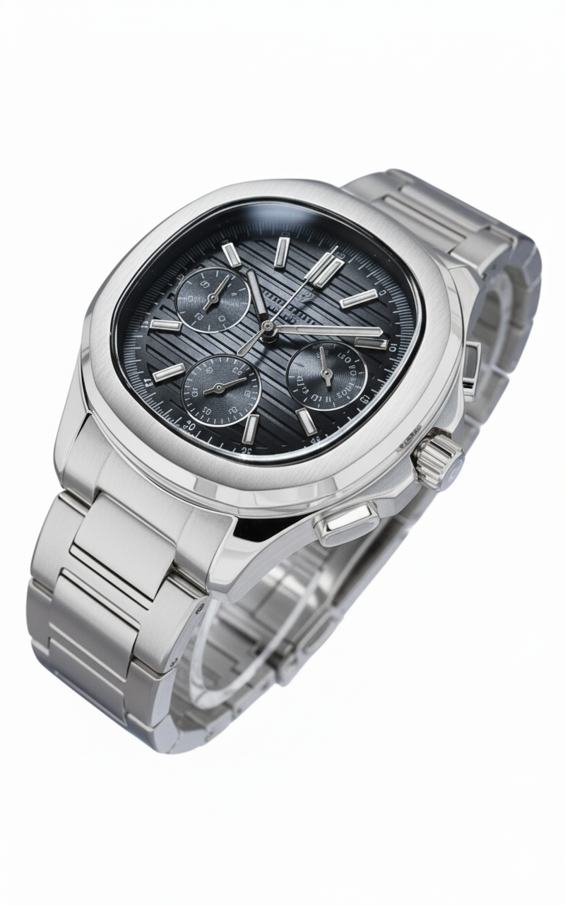 Beverly Hills Polo Club Multifunction Black Dial Silver Watch - BP3212X.392