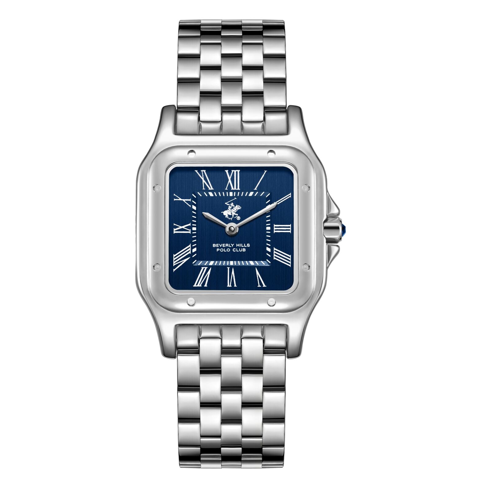 Beverly Hills Polo Club Classic Sapphire Blue Dial Classic Silver Watch BP3824C.390